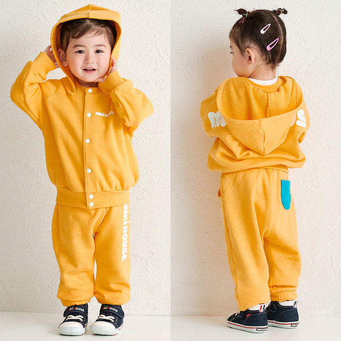 【セール10%OFF】 【WebLimited】 ミキハウス mikihouse ロゴパーカー (80cm-150cm) トップス パーカー 長袖 【10-3736-680】の画像