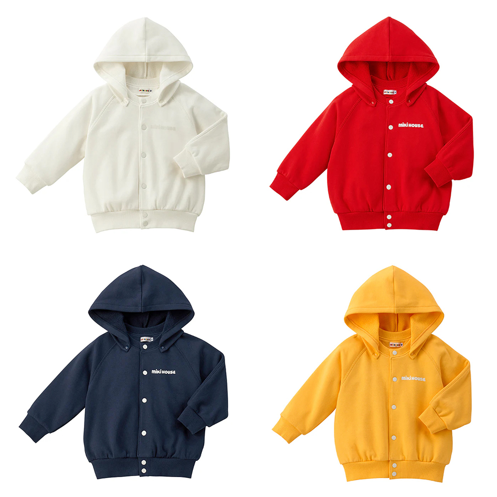 【セール10%OFF】 【WebLimited】 ミキハウス mikihouse ロゴパーカー (80cm-150cm) トップス パーカー 長袖 【10-3736-680】の画像