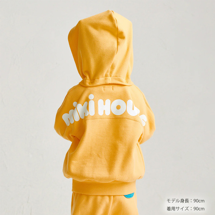 【セール10%OFF】 【WebLimited】 ミキハウス mikihouse ロゴパーカー (80cm-150cm) トップス パーカー 長袖 【10-3736-680】の画像