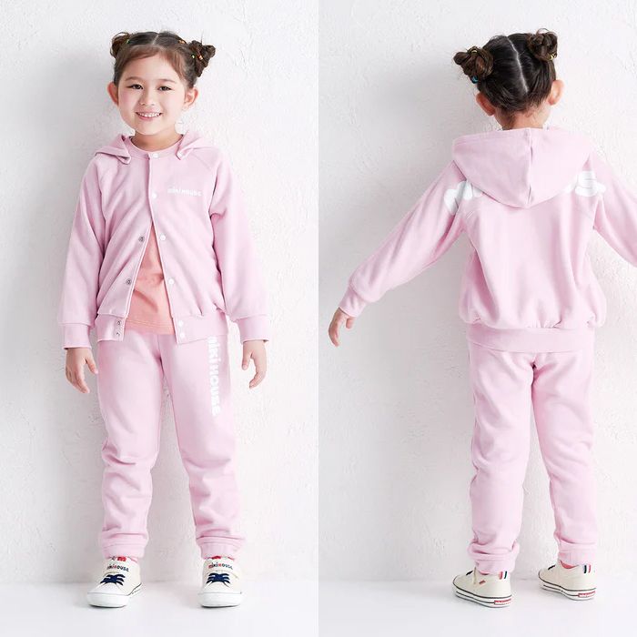 【セール10%OFF】 【WebLimited】 ミキハウス mikihouse バックロゴパーカー (80cm-130cm) トップス パーカー 長袖 【10-3738-143】の画像