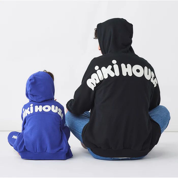 【セール10%OFF】 【WebLimited】 ミキハウス mikihouse バックロゴパーカー (80cm-130cm) トップス パーカー 長袖 【10-3738-143】の画像