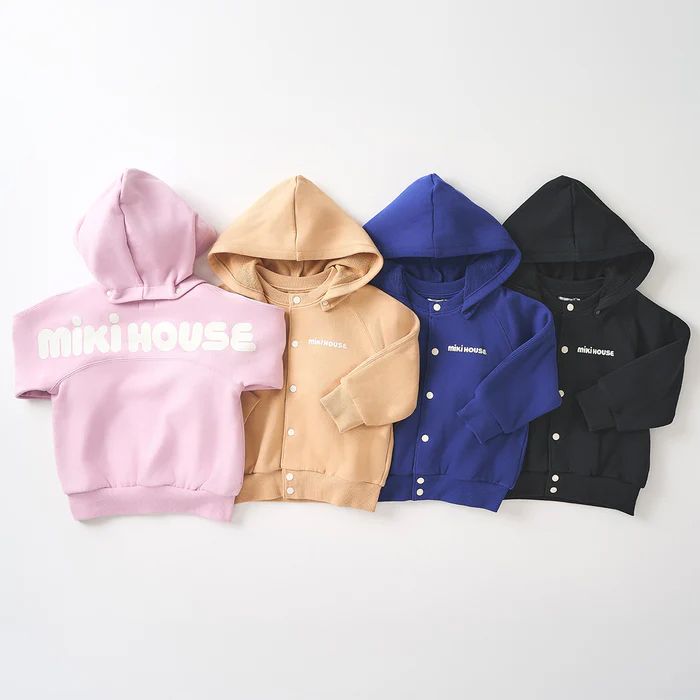 【セール10%OFF】 【WebLimited】 ミキハウス mikihouse バックロゴパーカー (80cm-130cm) トップス パーカー 長袖 【10-3738-143】の画像