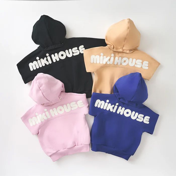 【セール10%OFF】 【WebLimited】 ミキハウス mikihouse バックロゴパーカー (80cm-130cm) トップス パーカー 長袖 【10-3738-143】の画像