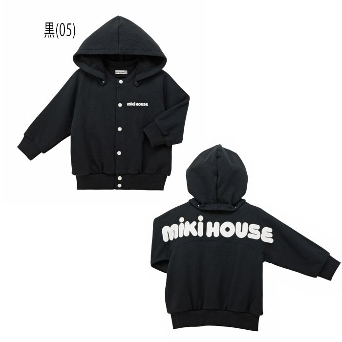 【セール10%OFF】 【WebLimited】 ミキハウス mikihouse バックロゴパーカー (80cm-130cm) トップス パーカー 長袖 【10-3738-143】の画像
