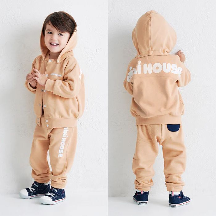 【セール10%OFF】 【WebLimited】 ミキハウス mikihouse バックロゴパーカー (80cm-130cm) トップス パーカー 長袖 【10-3738-143】の画像