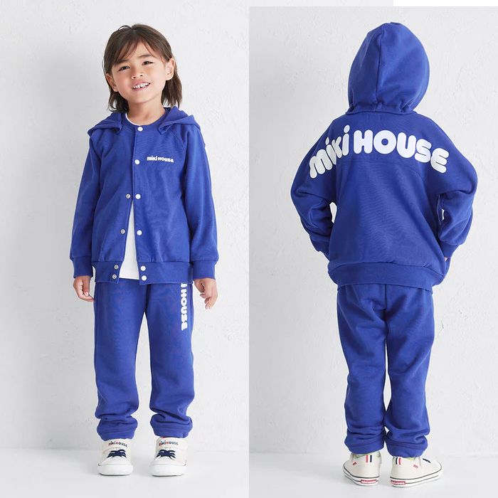 【セール10%OFF】 【WebLimited】 ミキハウス mikihouse バックロゴパーカー (80cm-130cm) トップス パーカー 長袖 【10-3738-143】の画像