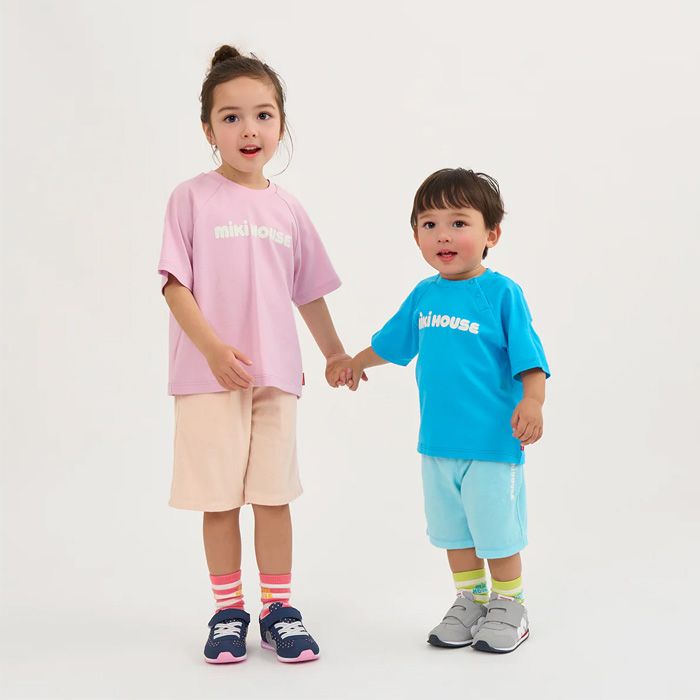 セール10%OFF】 ミキハウス mikihouse バックロゴ半袖Tシャツ (80cm