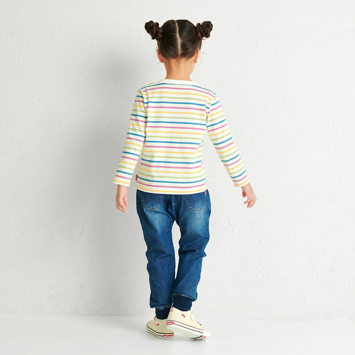 WebLimited】 ミキハウス mikihouse ボーダー長袖Tシャツ (80cm-150cm