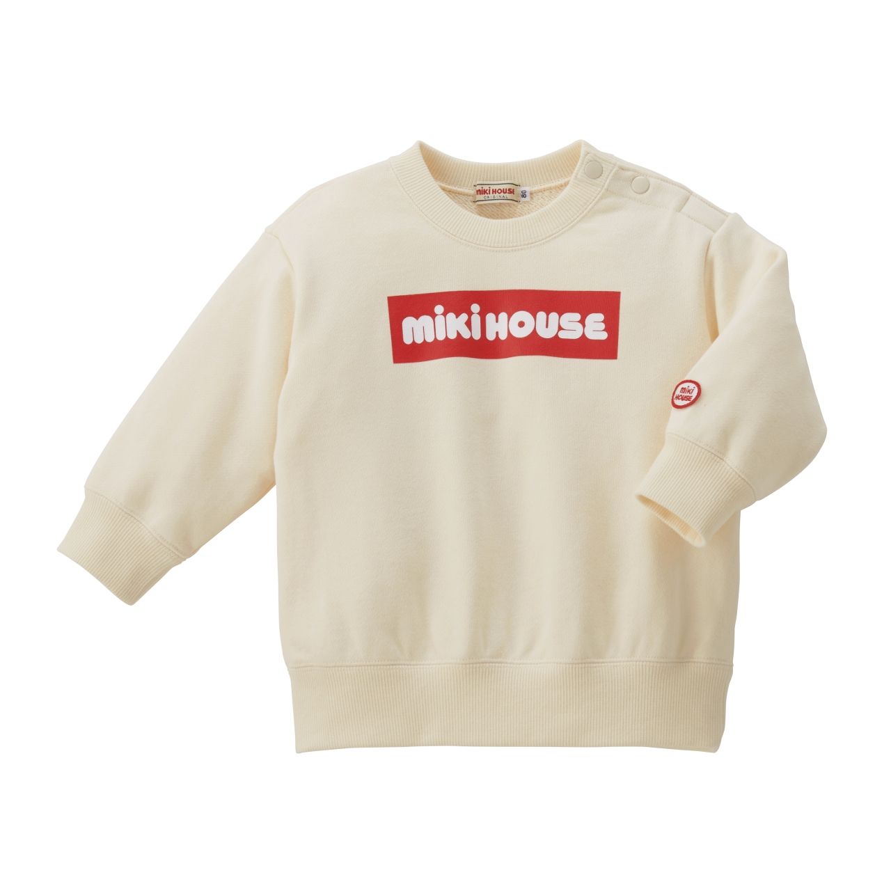 セール30%OFF】 ミキハウス mikihouse ボックスロゴトレーナー (80cm 