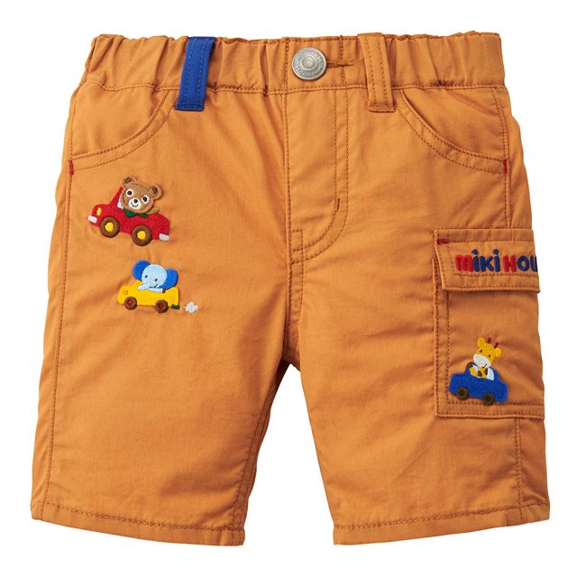 セール30%OFF】 ミキハウス mikihouse プッチーワッペン付6分丈パンツ 