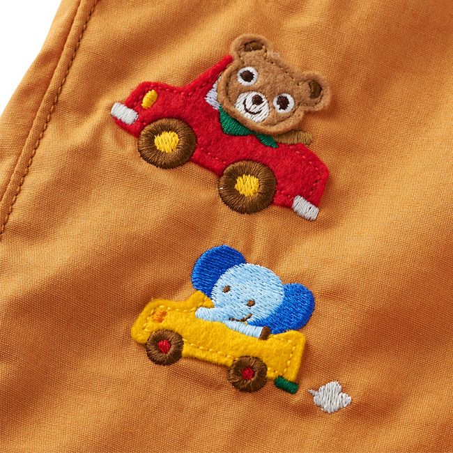 セール30%OFF】 ミキハウス mikihouse プッチーワッペン付6分丈パンツ 
