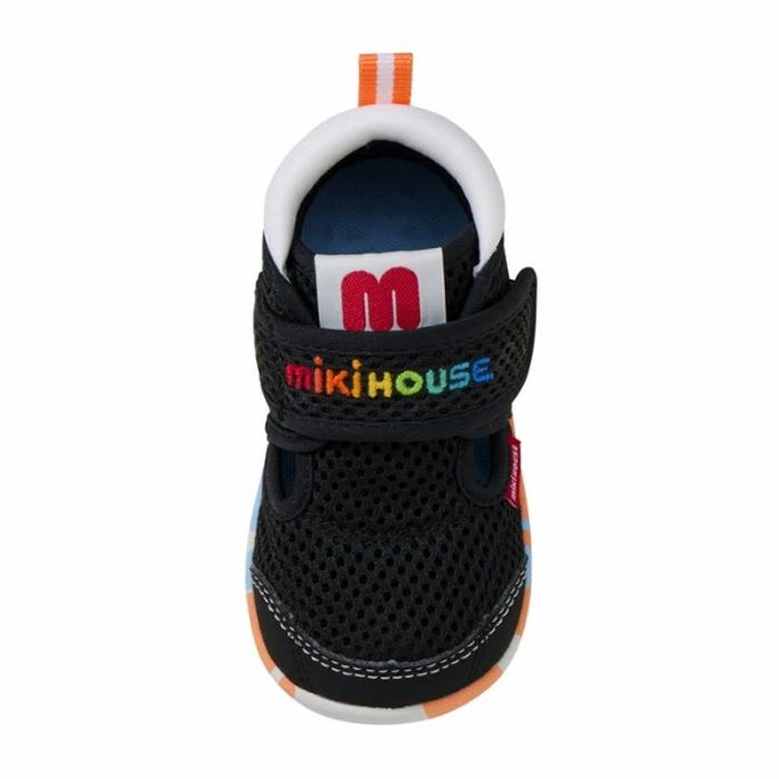 【セール30%OFF】 ミキハウス ダブルラッセルロゴベビーシューズ (13cm・13.5cm) 靴 シューズ サンダル mikihouse 【12-9304-146】の画像
