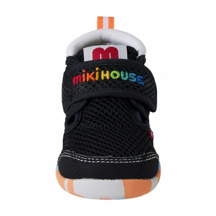 【セール30%OFF】 ミキハウス ダブルラッセルロゴベビーシューズ (13cm・13.5cm) 靴 シューズ サンダル mikihouse 【12-9304-146】の画像