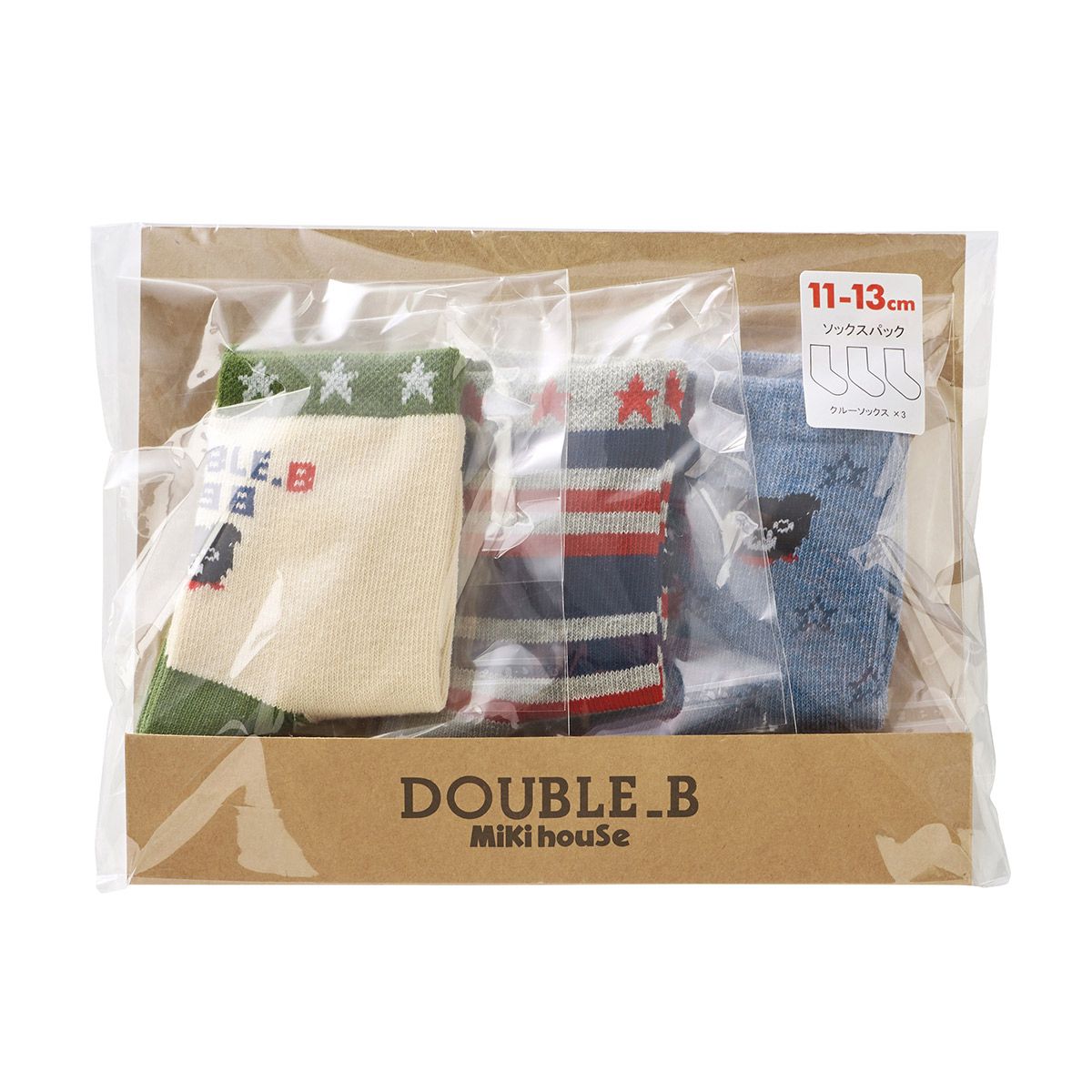 セール30%OFF】 ミキハウス mikihouse ダブルビー ソックスパック 