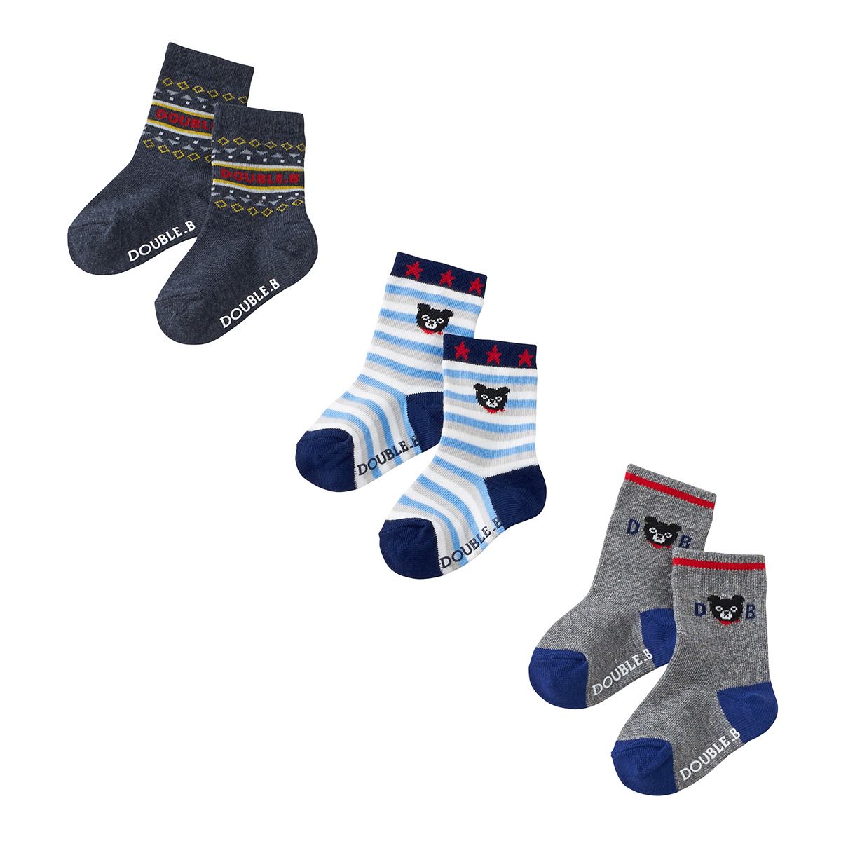 セール30%OFF】 ミキハウス mikihouse ダブルビー ソックスパック 