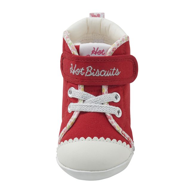 【入荷極小！新作】ミキハウス mikihouse ホットビスケッツ ラメロゴファーストシューズ (11.5cm-13.5cm) 靴 シューズ 子供 ベビー 赤ちゃん 女の子 HOT BISCUITS 【73-9304-499】 バックルシューズ