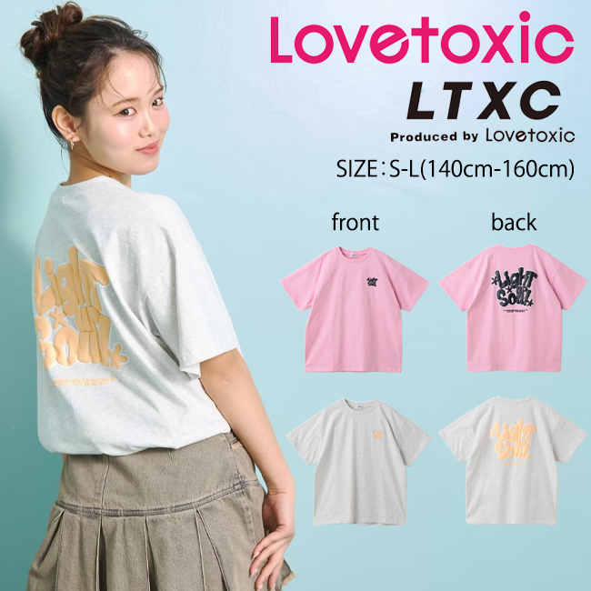 ���u�g�L�V�b�N�yGOODPRICE�z�yLTXC�z�o�b�N���S����T�sS-L(140cm-160cm)�t�g�b�v�X ���� T�V���c Lovetoxic �y7761220�z