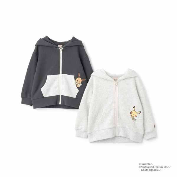 セール20%OFF】 プティマイン 【モンポケ】ジップパーカー (90cm-120cm