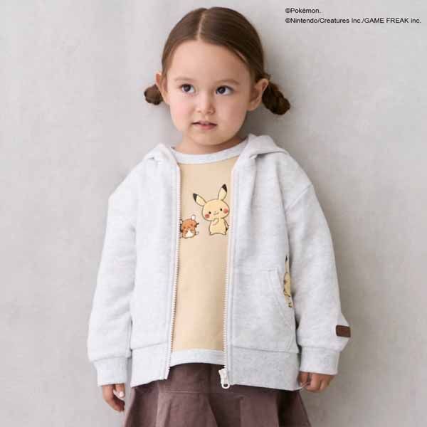 セール20%OFF】 プティマイン 【モンポケ】ジップパーカー (90cm-120cm