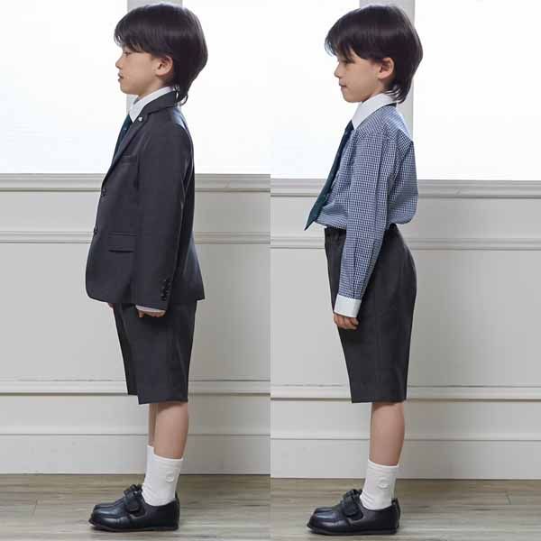 プティマイン グレーJK+ハーフパンツセット (120cm) フォーマル 卒業