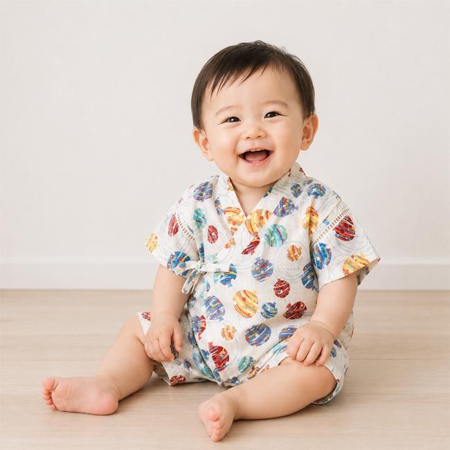 プティマイン BABY BOYSアソート甚平 (80cm) 甚平 ロンパース 浴衣 