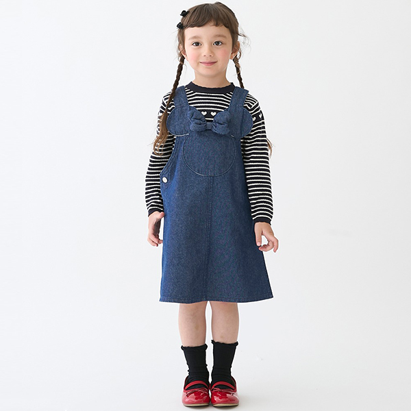 セール40%OFF】 プティマイン【Disney】耳つきジャンスカ 《S-L(80