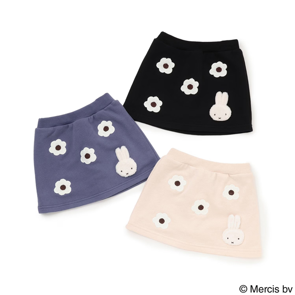 セール30%OFF】 プティマイン【miffy】お花刺しゅうスカパン (90cm