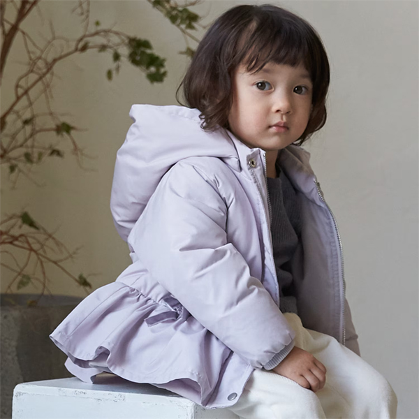 セール20%OFF】 プティマイン ペプラムダウンジャケット (80cm-130cm