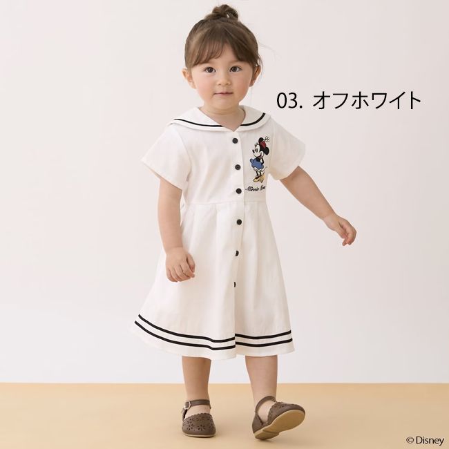 プティマイン【Disney】セーラーワンピース (90cm-130cm) ワンピース