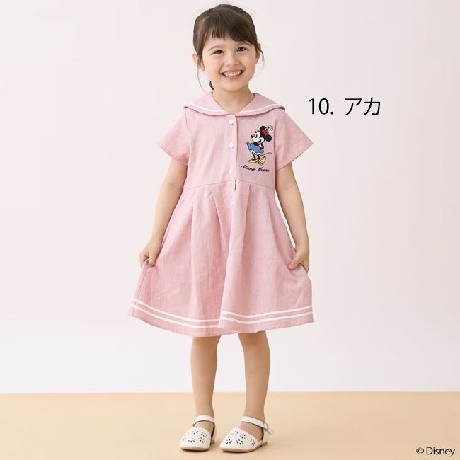 プティマイン【Disney】セーラーワンピース (90cm-130cm) ワンピース