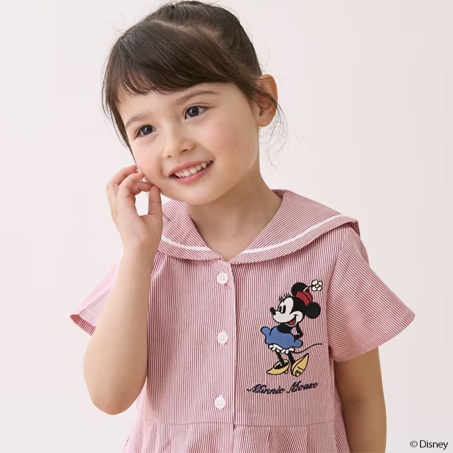 petit main プティマイン 女の子 ワンピース セットアップ スーツ セール10%OFF】 プティマイン【Disney】セーラーワンピース (90cm