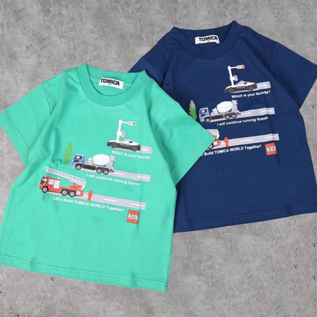 ディラッシュ 【トミカ】働く車ロードオン半袖Tシャツ (90cm-120cm 