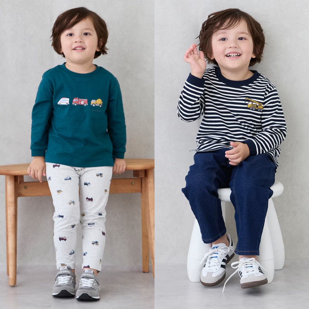 セール10%OFF】 プティマイン 【プティプラ】BOYS&GIRLS長袖Tシャツ 