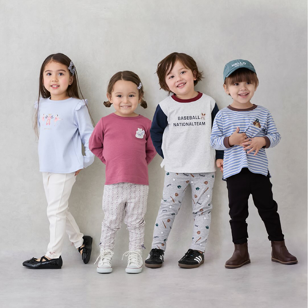 セール10%OFF】 プティマイン 【プティプラ】BOYS&GIRLS長袖Tシャツ 