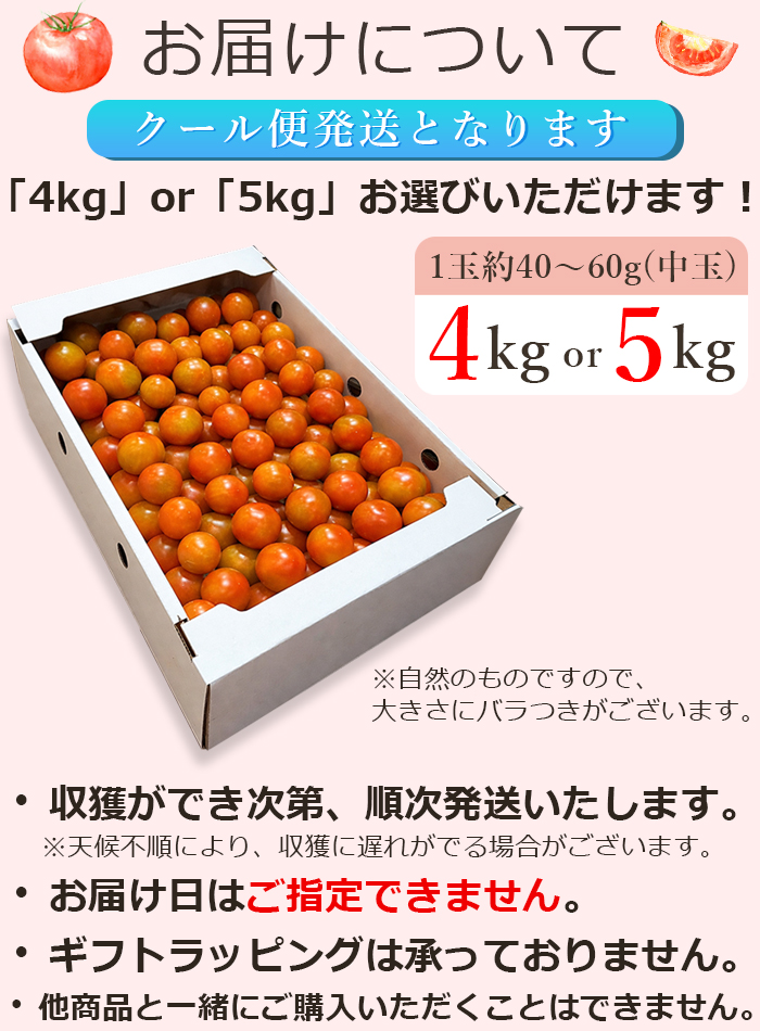 お届けについて