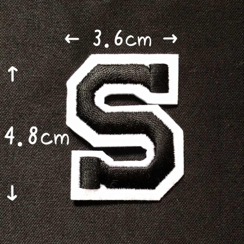 ブラック アルファベット ワッペン 1枚 |  | 19