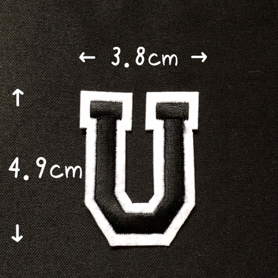 ブラック アルファベット ワッペン 1枚 |  | 21
