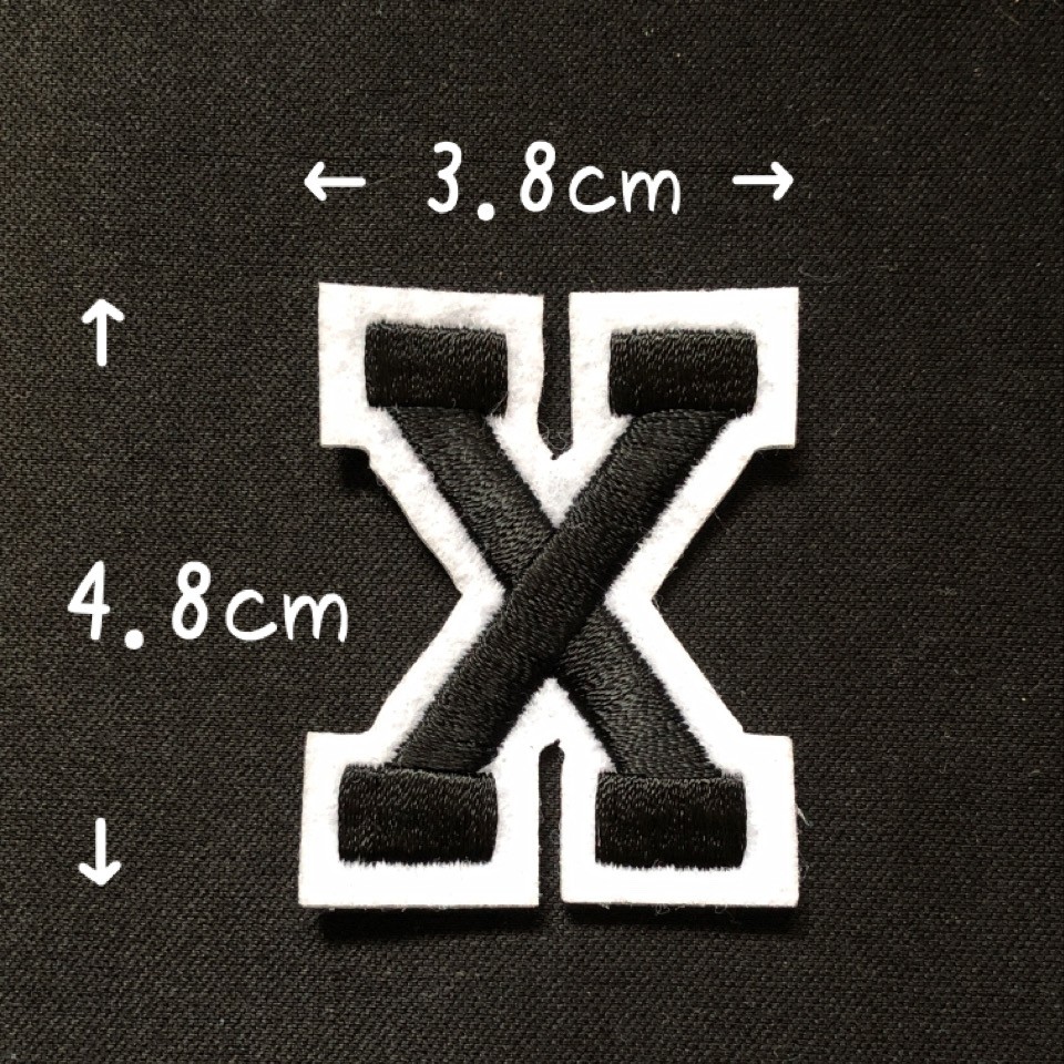 ブラック アルファベット ワッペン 1枚 |  | 24