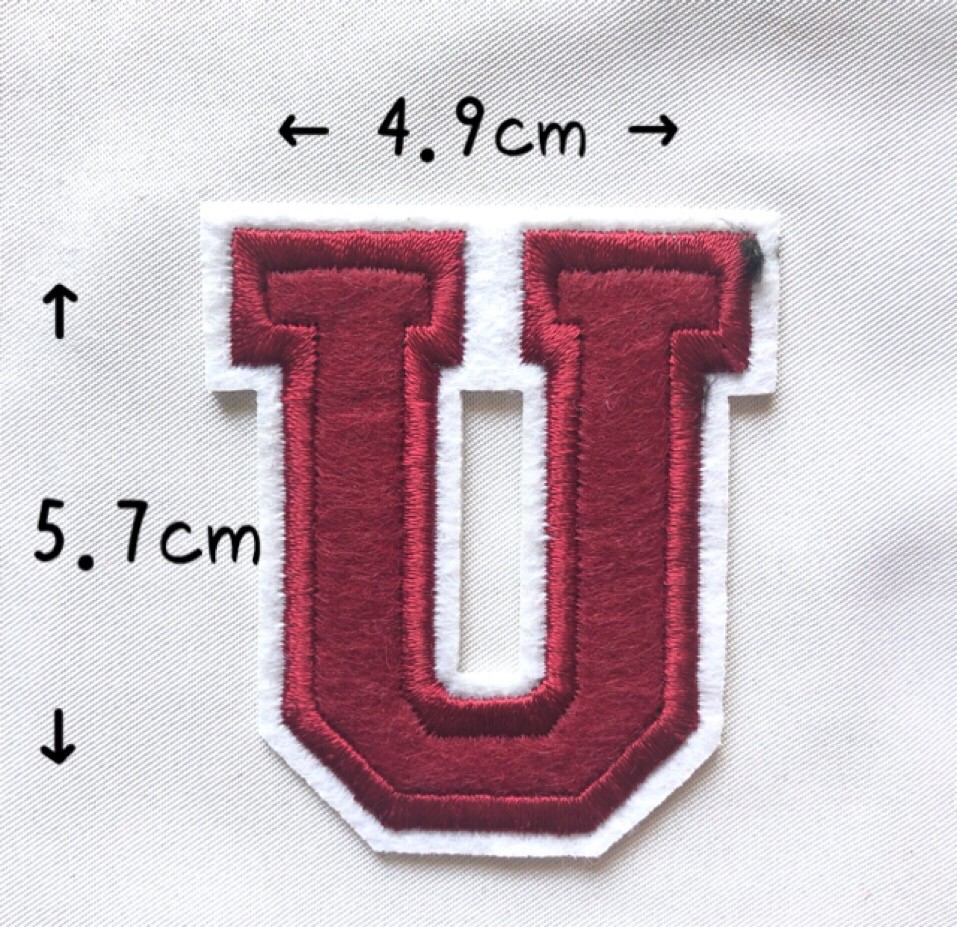 レッド アルファベット ワッペン 1枚 |  | 21