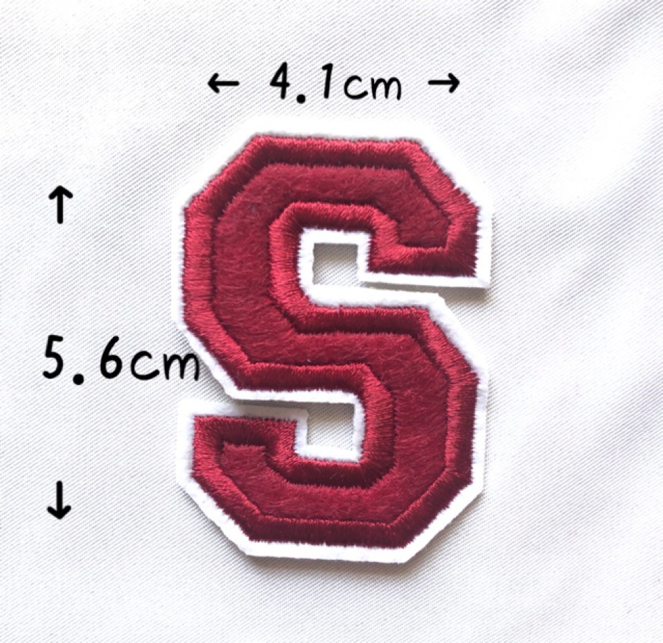 レッド アルファベット ワッペン 1枚 |  | 19