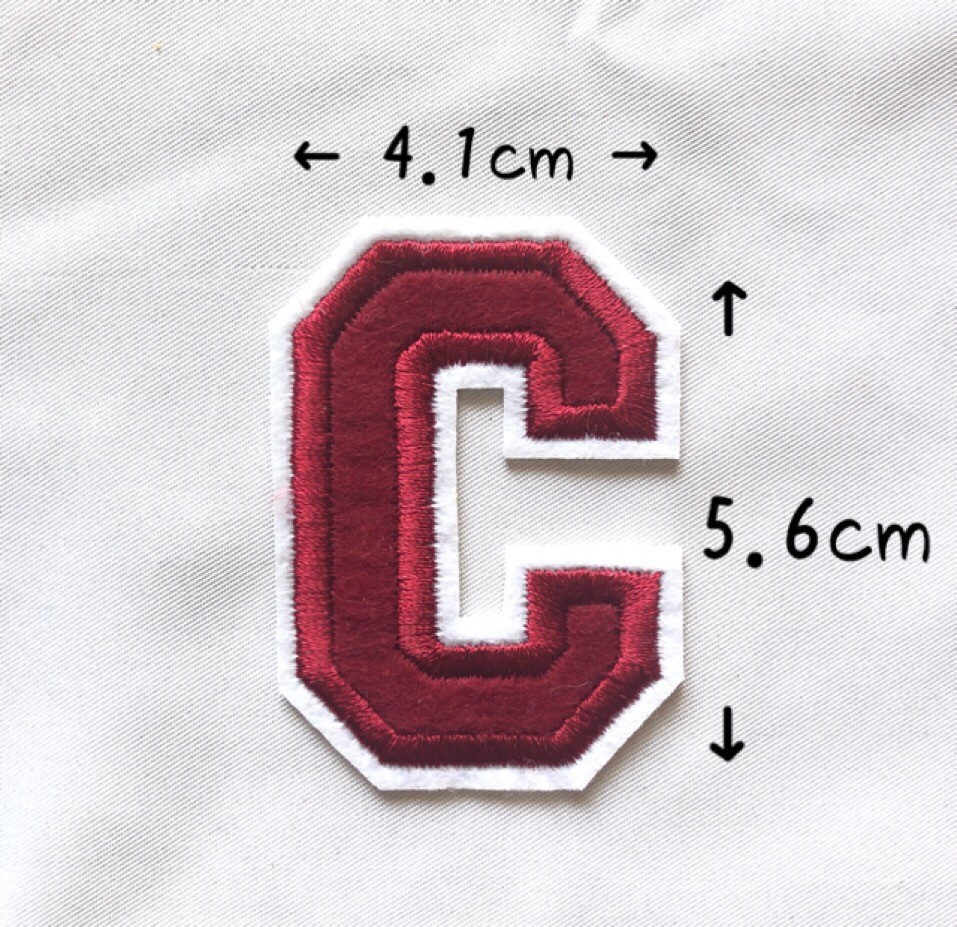 レッド アルファベット ワッペン 1枚 |  | 03