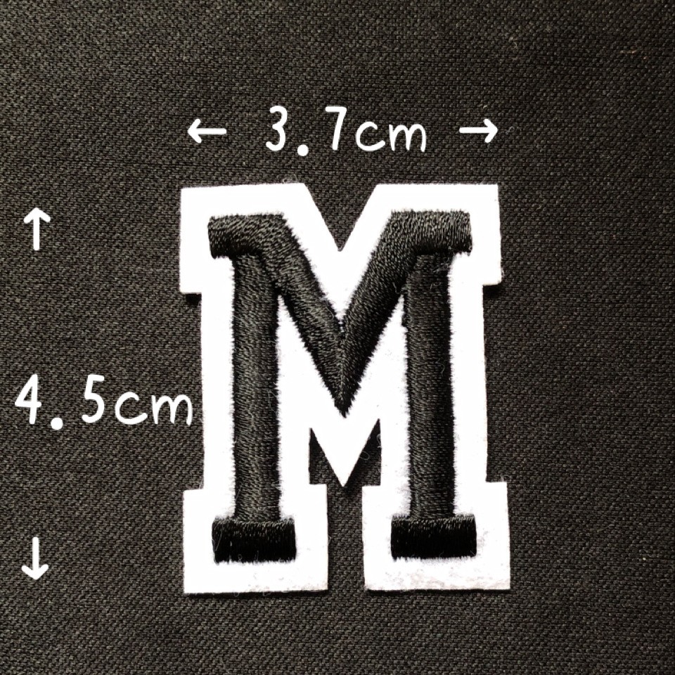 ブラック アルファベット ワッペン 1枚 |  | 13