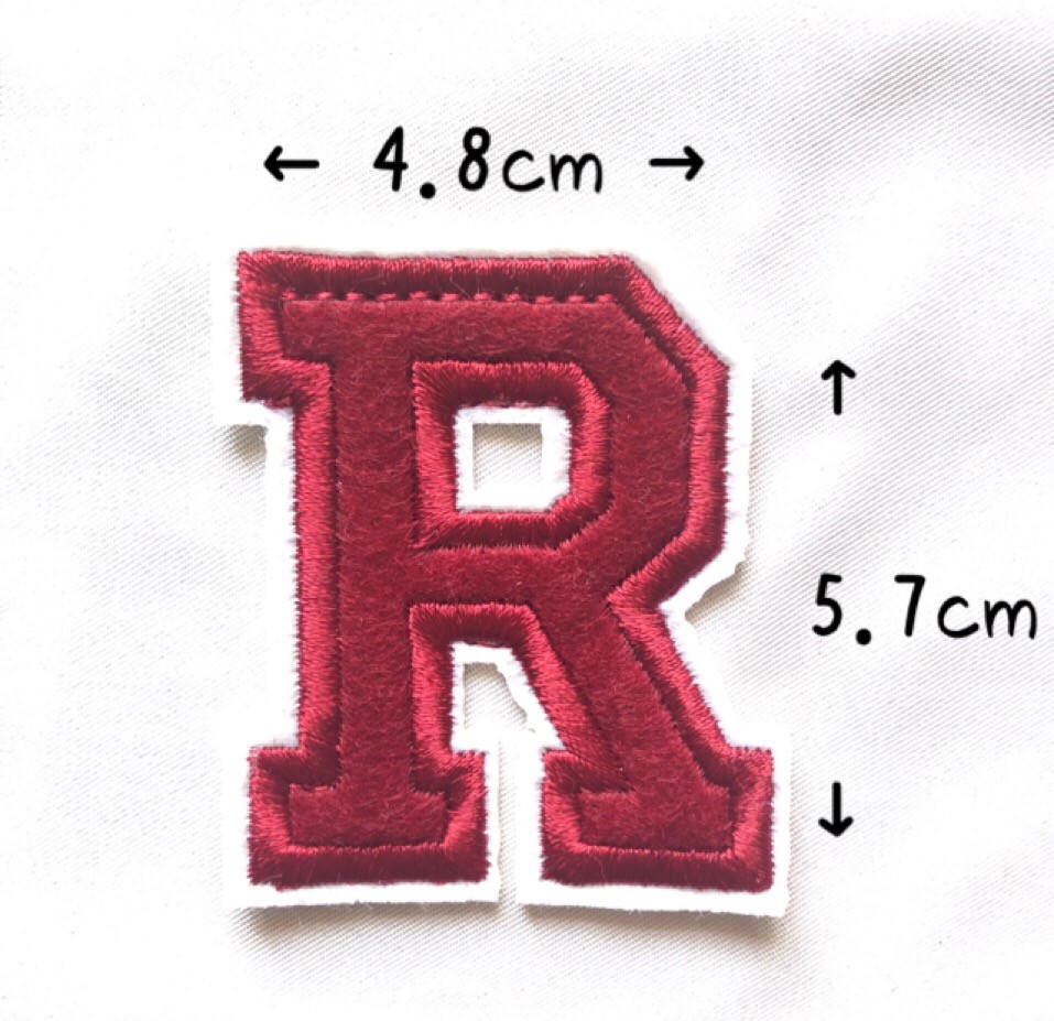 レッド アルファベット ワッペン 1枚 |  | 18