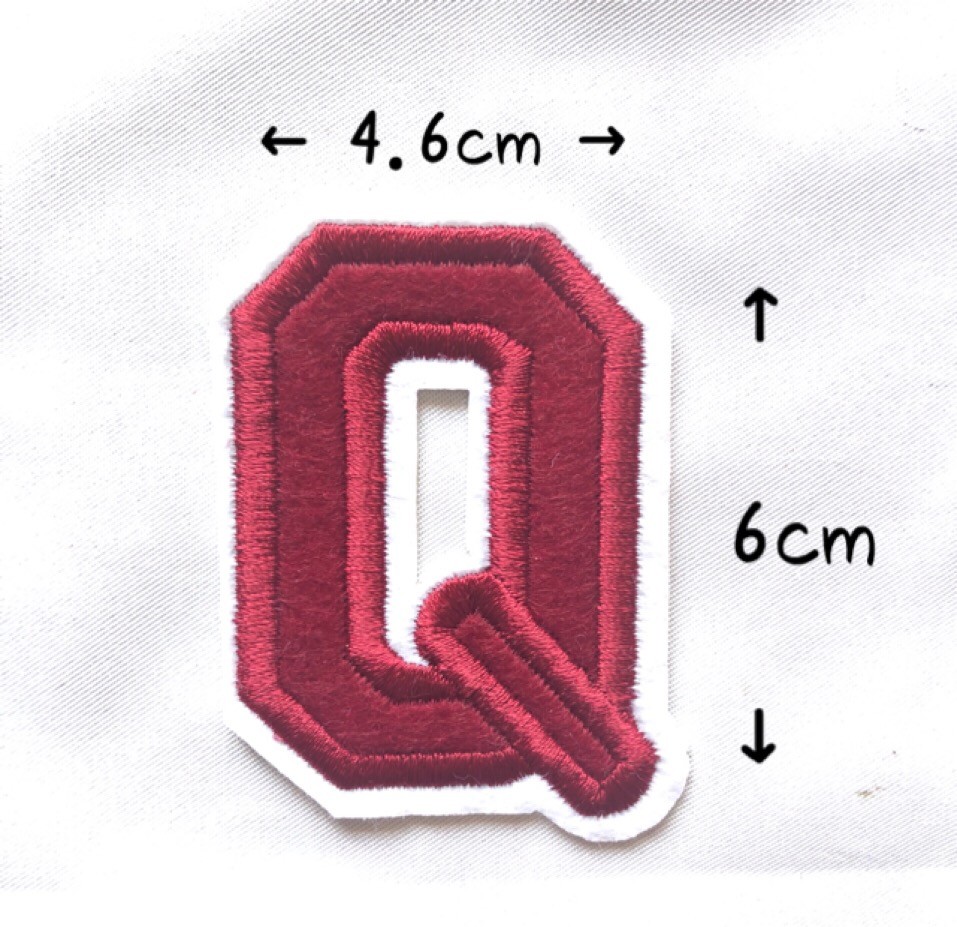 レッド アルファベット ワッペン 1枚 |  | 17