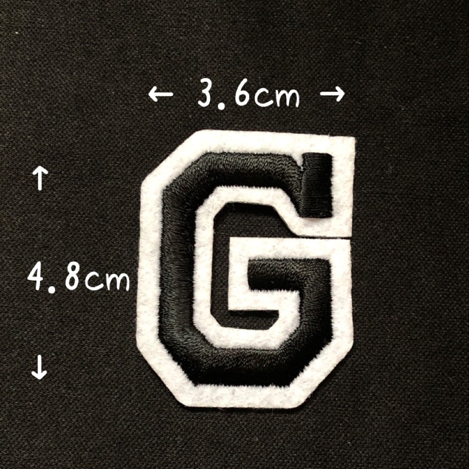 ブラック アルファベット ワッペン 1枚 |  | 07