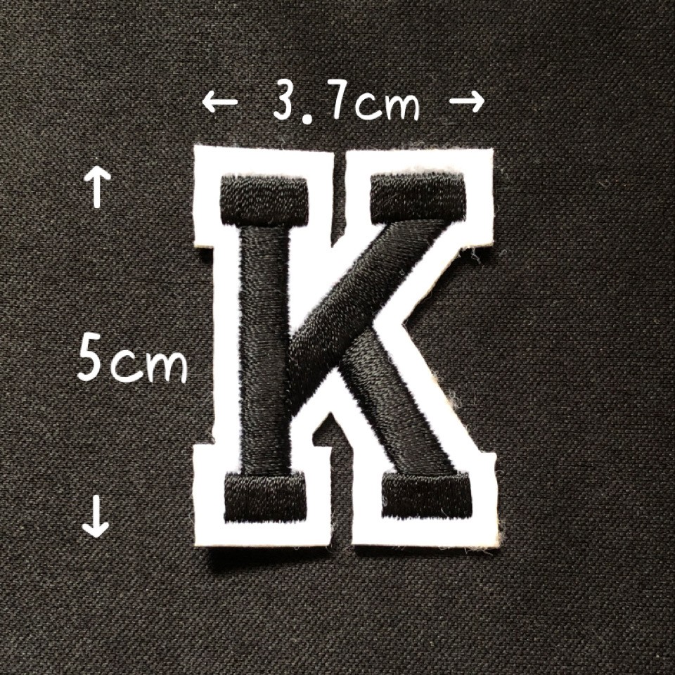 ブラック アルファベット ワッペン 1枚 |  | 11