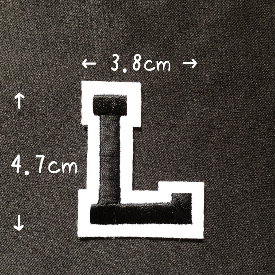 ブラック アルファベット ワッペン 1枚 |  | 12