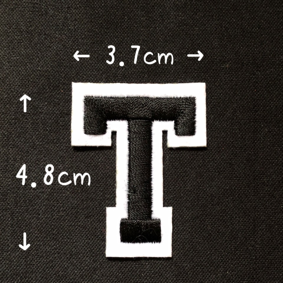 ブラック アルファベット ワッペン 1枚 |  | 20