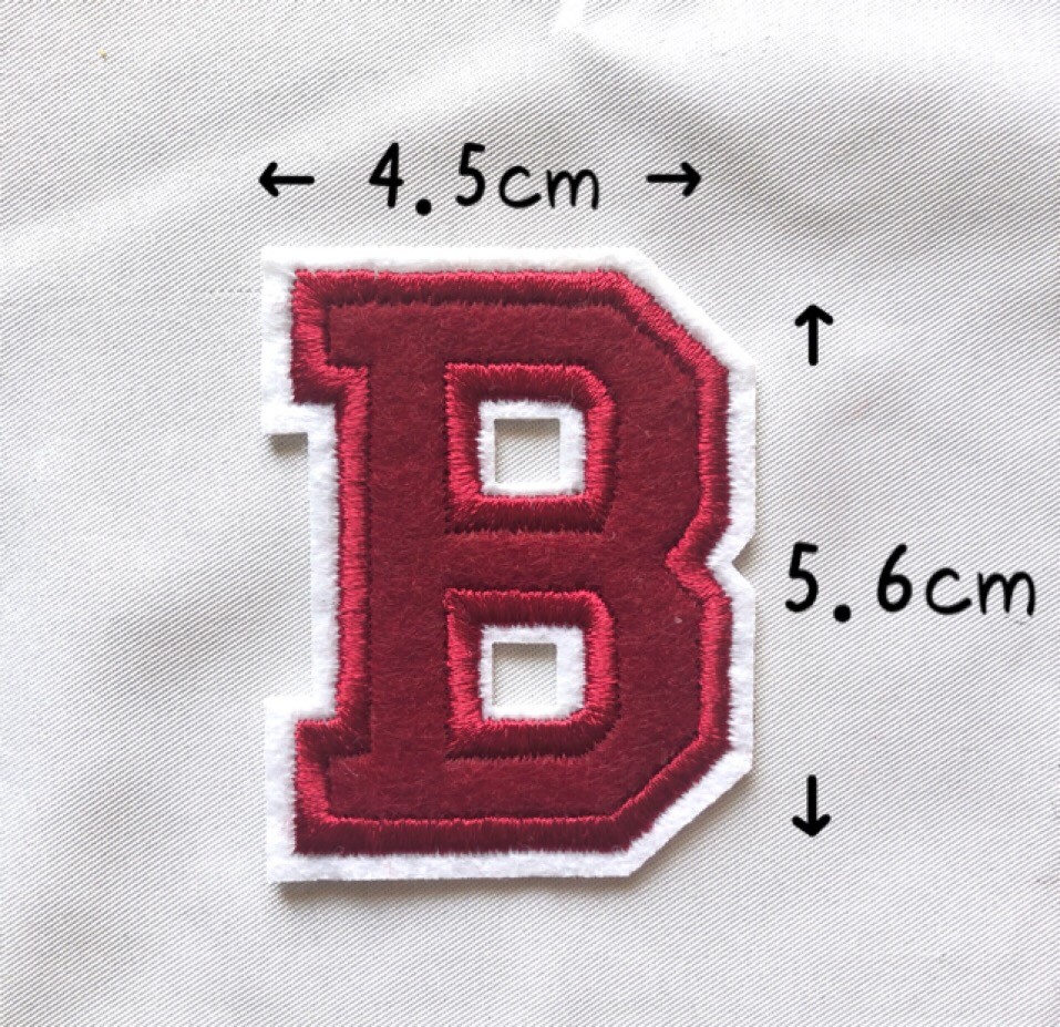 レッド アルファベット ワッペン 1枚 |  | 02