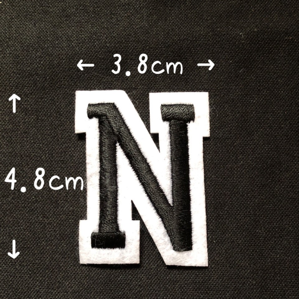 ブラック アルファベット ワッペン 1枚 |  | 14